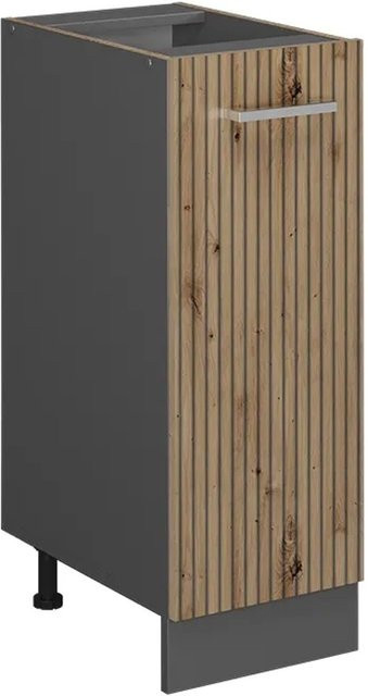 Vicco Apothekerschrank R-Line Küchenschrank Artisan-Eiche und Anthrazit ohne Arbeitsplatte Breite: 30 cm, Tiefe: 47,6 cm, Höhe: 81,6 cm - Bild 1
