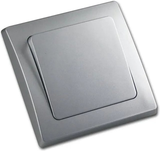 ChiliTec DELPHI Schalter mit Klemmanschluss 250V 10A in Silber - Bild 1