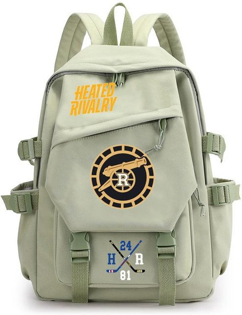3-teiliges Schulrucksack-Set in Grün aus Oxford-Stoff mit Schultasche und Federmäppchen - Bild 1