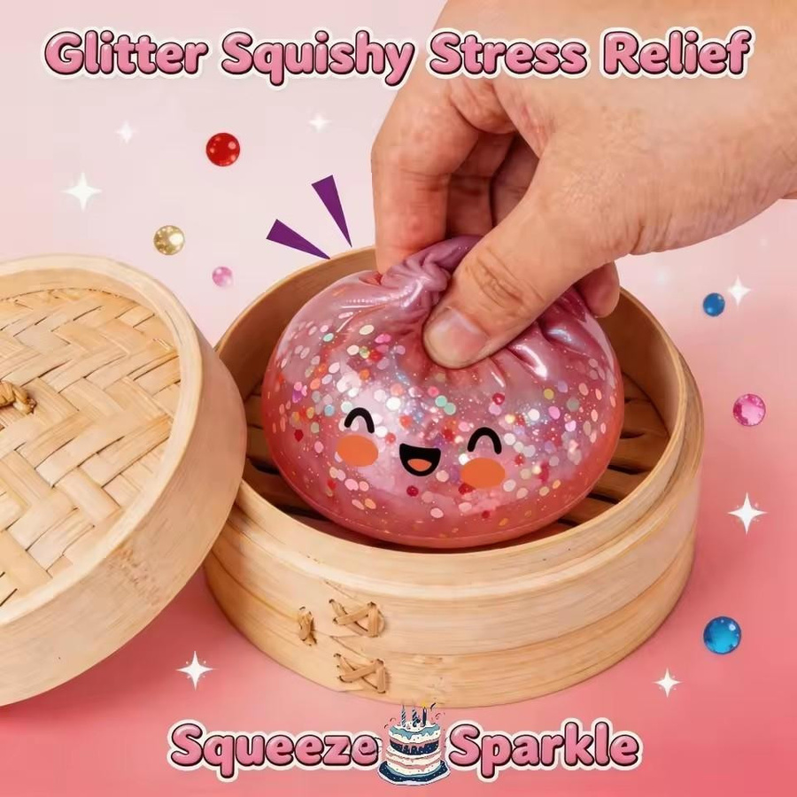 Yiran toy 1 Buntes Kristall Anti-Stress Spielzeug mit Dampfschüssel Form mit Blinklicht - Bild 2