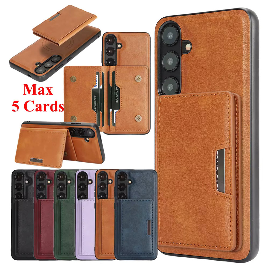 2-in-1 Lederhülle mit Kartenfach für Samsung Galaxy A-Serie (A14 A15 A16 A17 A26 A34 A35 A36 A37 A52 A53 A54 A55 A56 A57) 4G 5G in Rot - Bild 6