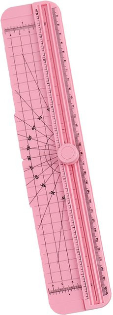 GoolRC Mini Papierschneider Rosa mit Sicherheitsaufsatz für Scrapbook und Bastelarbeiten - Bild 1