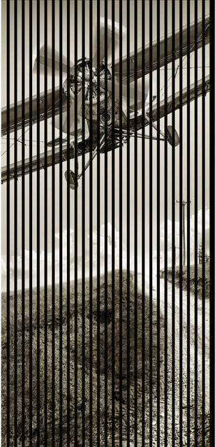 FN Acustico Akustikplatte Flieger 2 in Bunt aus PET und MDF, H x B x T: 2.400 x 1.133 x 19 cm - Bild 1