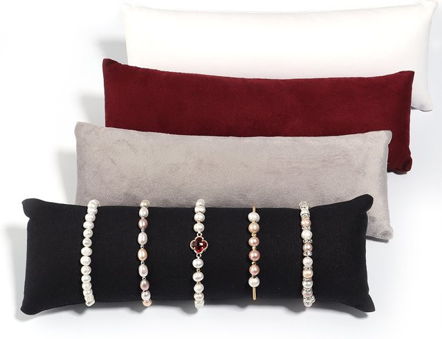 louleur Schmuck Kissen Ständer, Samt PU Leder, Unisex - Bild 1