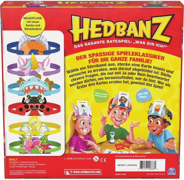 Spin Master Hedbanz Rate- und Partyspiel Quizspiel ab 6 Jahren - Bild 2