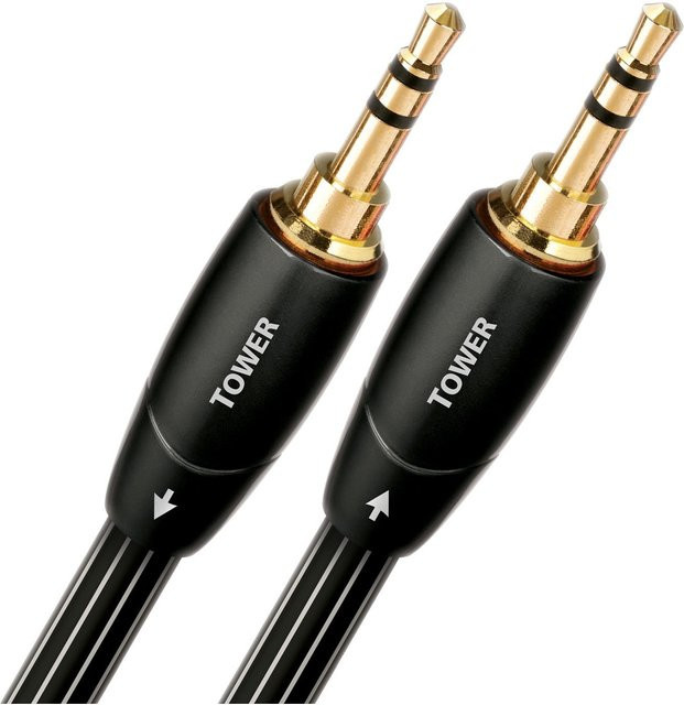 AudioQuest Tower Klinkenkabel 3,5mm auf 3,5mm in Schwarz, Länge: 2 m - Bild 1