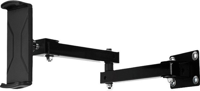 Universeller Metall-Wandhalter von FTBTOC für Tablets und Smartphones von 4 bis 13 Zoll, verstellbar und dehnbar, Farbe: Schwarz - Bild 1