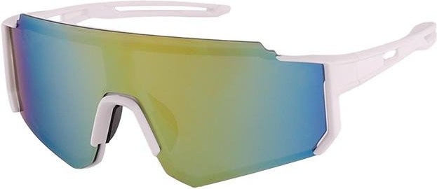 Yiran 9830 Sonnenbrille, Unisex, Vollrand, Kunststoff, weiß, Wrap - Bild 1