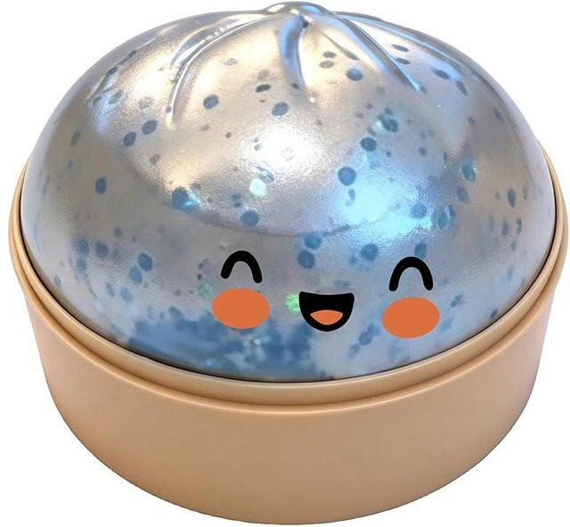 Blaues Kristall-Dampfbrötchen Squishy Fidget Toy als Stressabbau-Ornament und Dekofigur - Bild 1