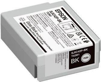 Epson SJIC42P-BK Tintenpatrone Schwarz für ColorWorks CW-C4000E mit 50 ml Füllmenge - Bild 1
