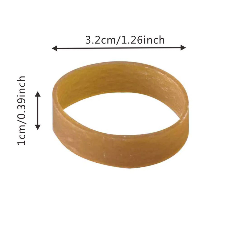90 Stück elastische Gummibänder in Gelb für Büro und Haushalt - Bild 2