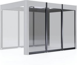 SunElements Wand für Pavillon SunCover Modern aus Acrylglas, schwarz, Breite: 3 m - Bild 1