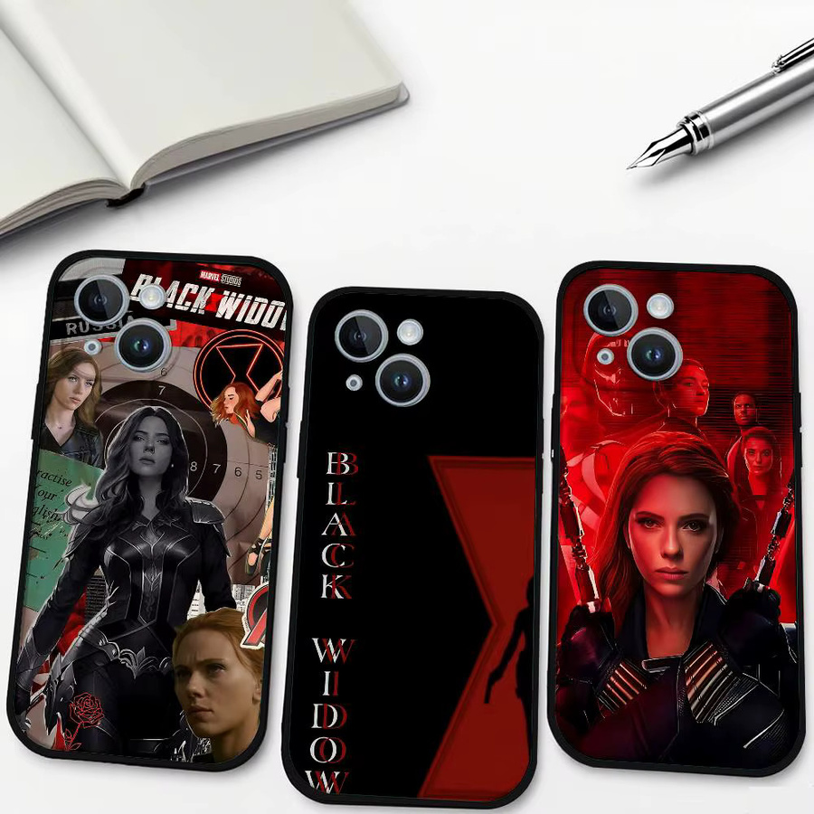 Mesuca Handyhülle W-WidowS für iPhone 11 bis iPhone 17 Pro Max Plus, weiches TPU, Schwarz/Mehrfarbig - Bild 2