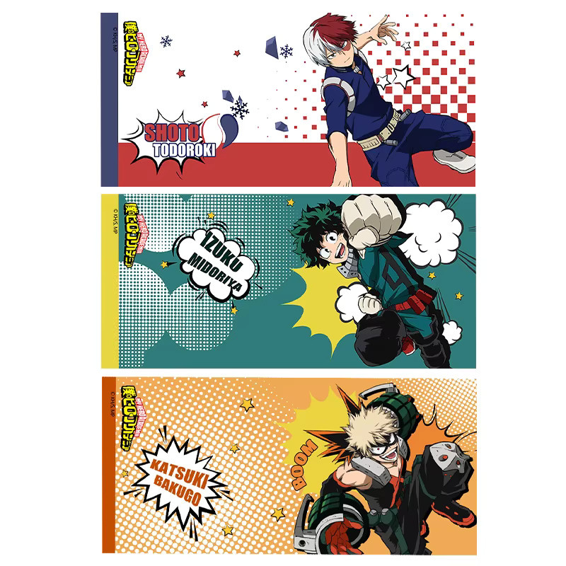 Offiziell lizenziertes My Hero Academia Handtuch mit Midoriya Izuku, Bakugou Katsuki und Todoroki Shoto in Multicolour von XINGHEDONGMAN für Unisex - Bild 1