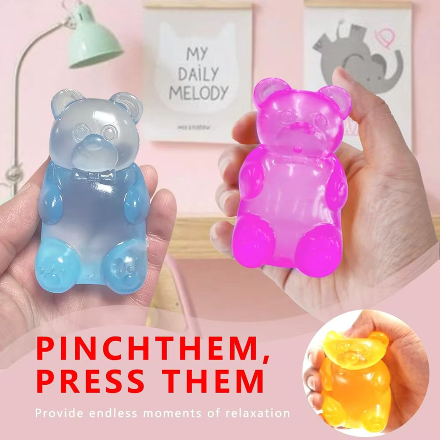 CHUTAI Squishy Mini Süßer Bär Maltose-Quetschspielzeug, purple - Bild 3