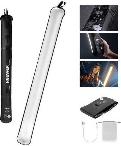 Neewer GC21B Bi-Color LED Videoleuchte in Schwarz mit 320 LEDs - Bild 1