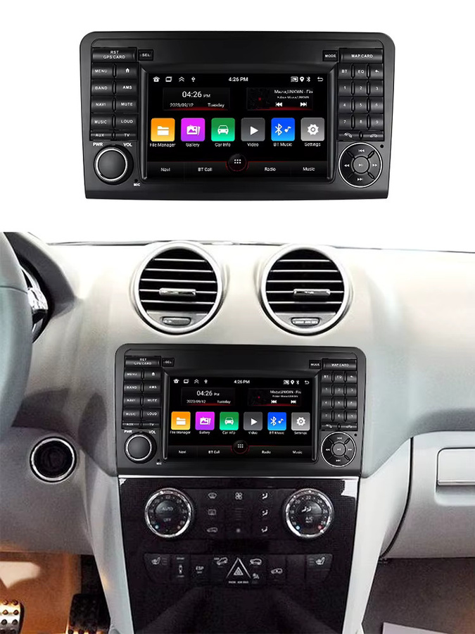 NAVIFANS Android 15 Auto-Autoradio für Mercedes Benz M-Klasse ML W164 X164 ML350 ML300 GL500 ML320 ML280 GL350 GL450 Multimedia-Stereoanlage mit RDS in Schwarz - Bild 6
