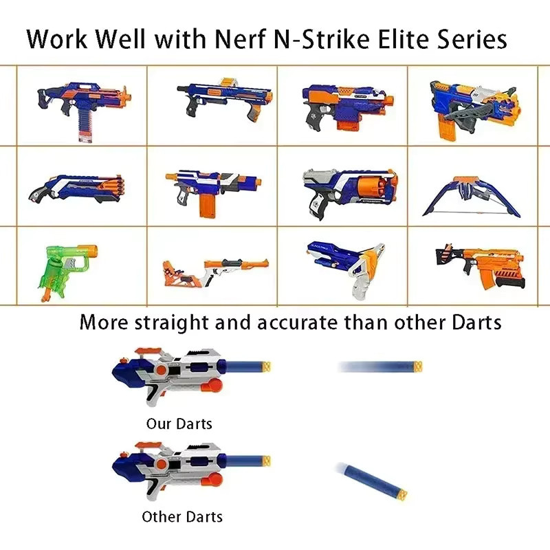 Nerf N-Strike Elite, blaue hohle Darts-Nachfüllschaumkugeln, Nachfüllpack - Bild 4