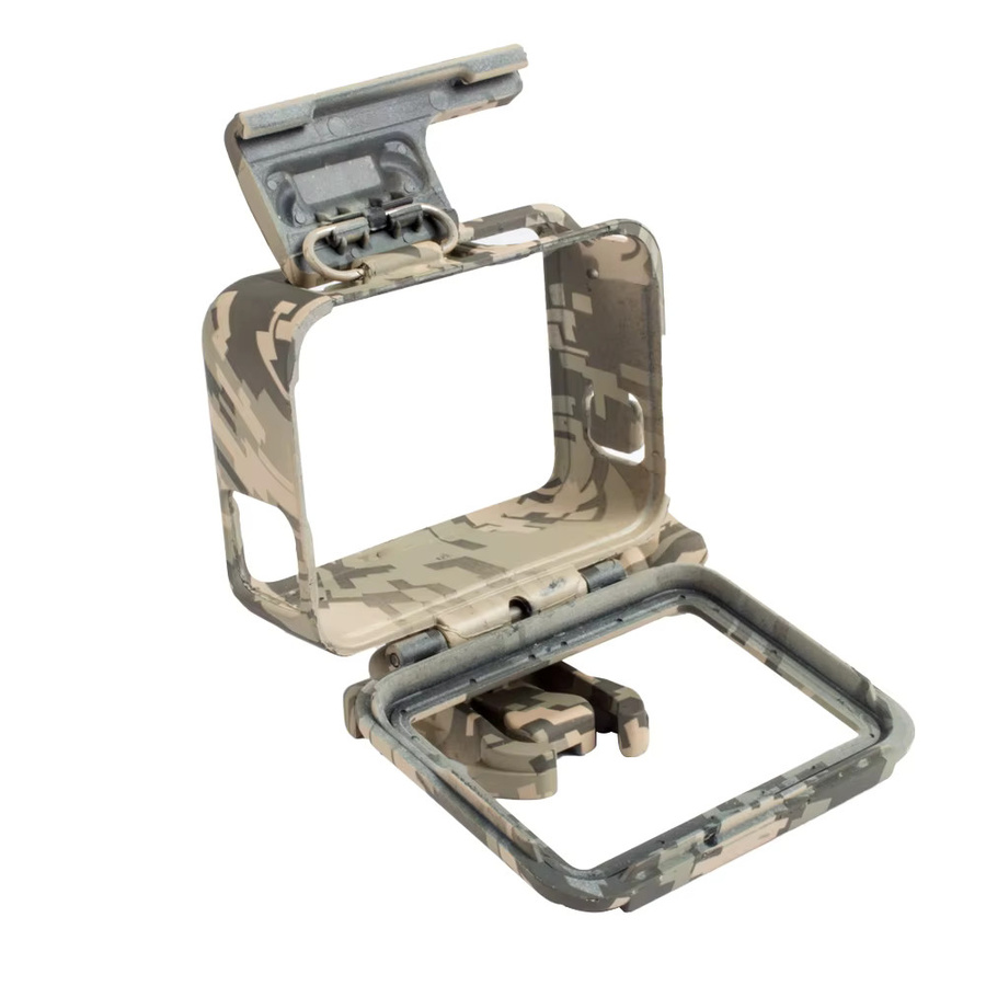 Orbmart Camouflage Schutzgehäuse Hülle im Camo-Design für GoPro Hero 5, 6 und 7 Action Kamera in Multicolour und Gelb - Bild 2
