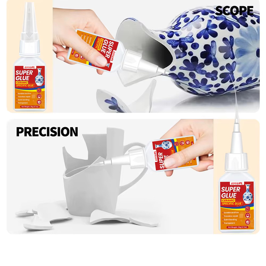 LOOLIFL Instant Super Glue Universal Sekundenkleber, transparent, 20 ml - Bild 4