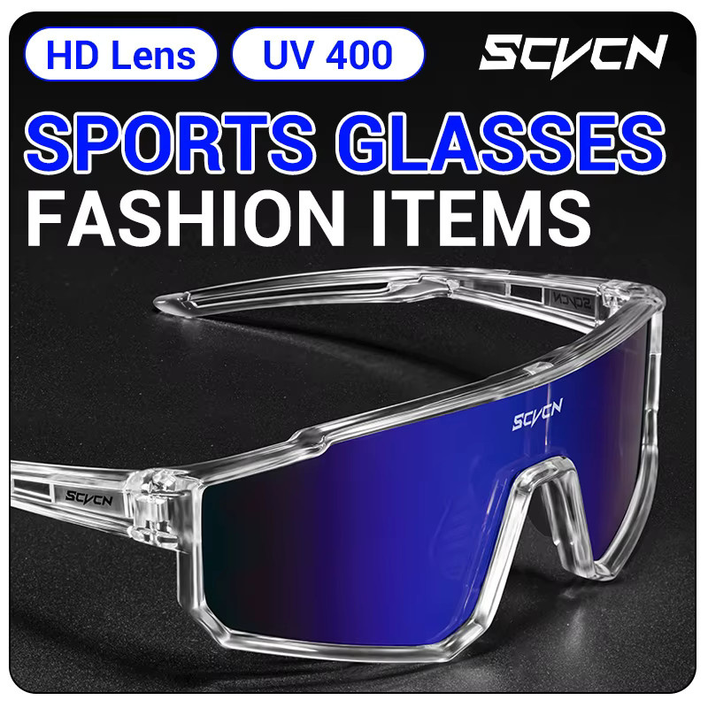 SCVCN Sportsonnenbrille, Unisex, Vollrand, Kunststoff - Bild 5
