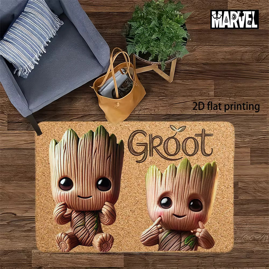 Beast Kingdom Marvel Groot Eingangsmatte, Schmutzabweisend und Schnelltrocknend, B/T: 60 x 60 cm, Multicolour - Bild 2