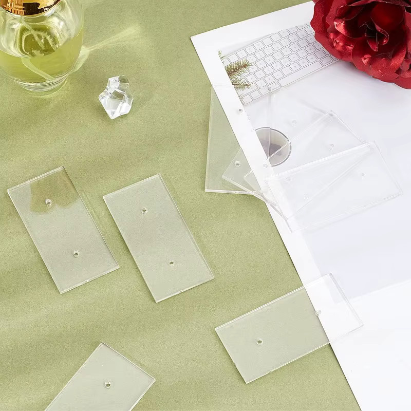20 Stück Ohrring Display Karten aus Acryl in Transparent, Rechteckige Schmuck Display Organizer für Ohrstecker und Ohrringe - Bild 2