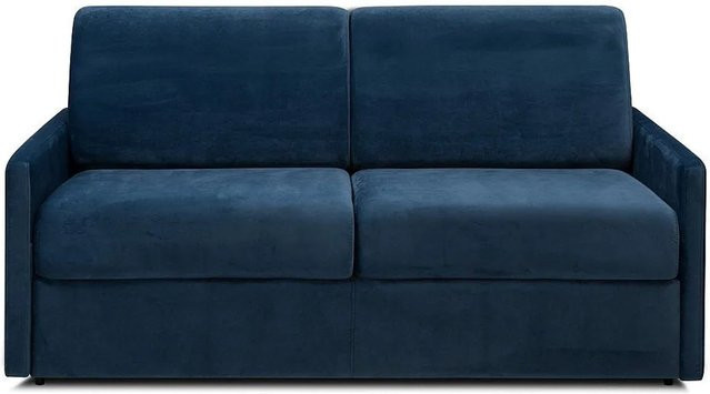 Vente-unique Schlafsofa Calife in Marineblau aus Samt mit einer Breite von 170 cm - Bild 1