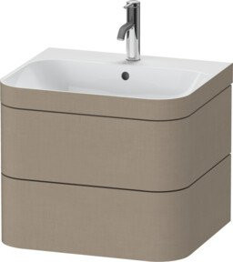 Duravit Möbelwaschtisch-Unterschrank Happy D.2 Plus in Beige mit 2 Schubkästen, B/T: 57,5 x 49 cm - Bild 1