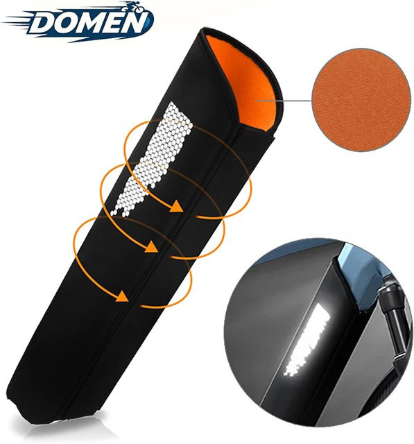 DOMEN E-Bike Batterie Schutzhülle in Orange und Schwarz, reflektierend und staubdicht - Bild 1