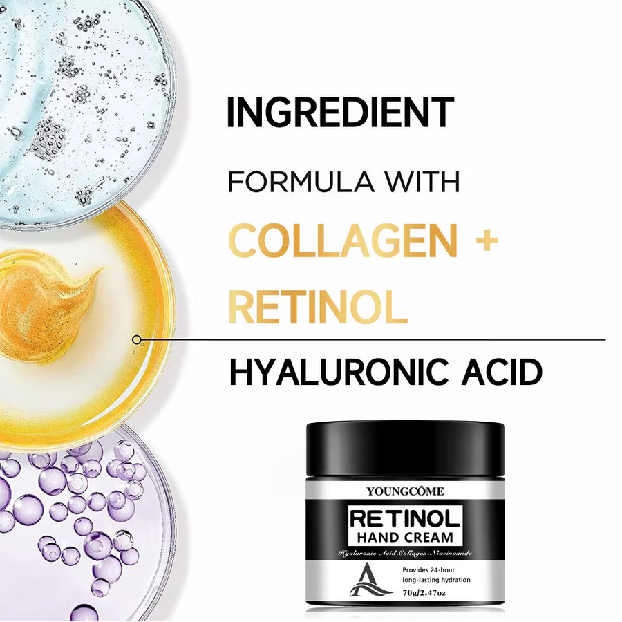YOUNGCOME Handcreme mit Retinol, Hyaluronsäure und Kollagen - Bild 4