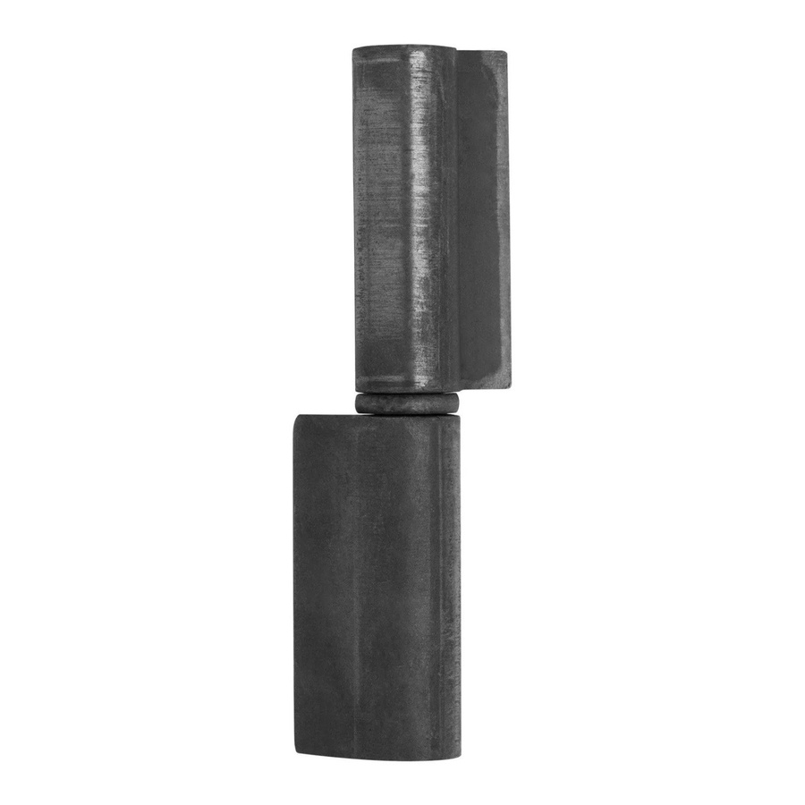 SO-TECH Anschweißband für Außenbereich aus Stahl in Schwarz Matt, Durchmesser: 22 mm, Höhe: 140 mm - Bild 2