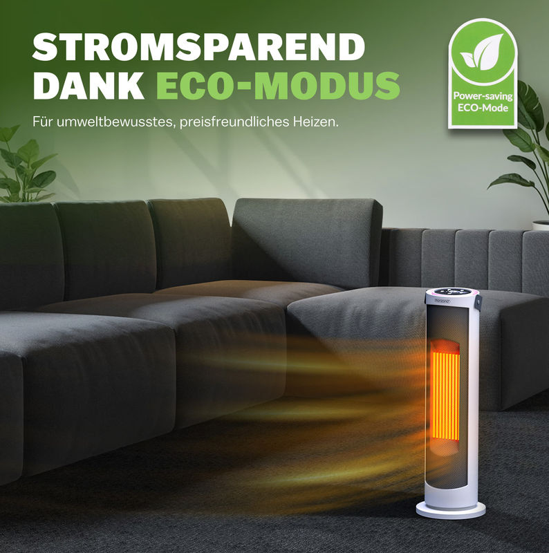 Monzana Keramik-Heizlüfter MZTH2000 in Weiß mit 2000W Leistung - Bild 3