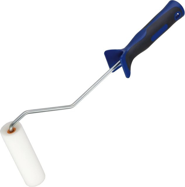 LUX-TOOLS Schaum-Roller Konkav mit 2K-Softgriff in Schwarz-Blau, Durchmesser: 10 cm - Bild 1