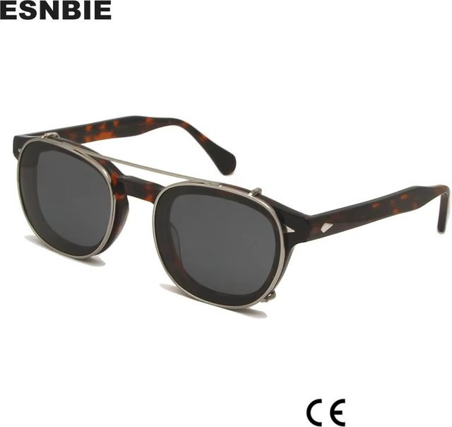 ESNBIE Korrektionsbrille, Acetat, Vollrand, rund, Unisex - Bild 1
