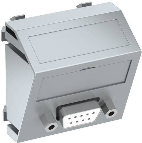 OBO Bettermann Abdeckung Multimediaträger in Silber, Aluminium, B/H/T: 45 x 45 x 26 mm - Bild 1