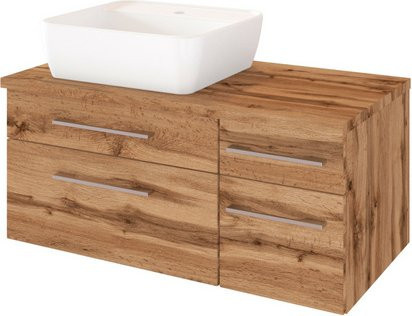 HELD MÖBEL Waschtisch Davos in Braun und Multicolour, B/H/T: 90 x 54 x 47 cm - Bild 1