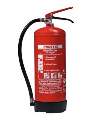 Gloria Feuerlöscher PDE6 Protex Pulver in Rot aus Aluminium mit DIN EN 3 und Löschleistung 27 A/183 B/C - Bild 2