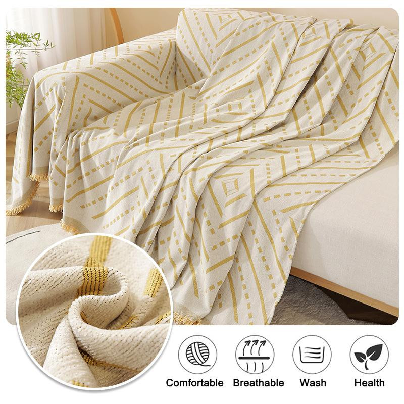 Yiran Furniture Jacquard Sofabezug aus Polyester, bedruckte Decke für Wohnzimmer und Schlafzimmer, waschbar, B/B: 130 x 180 cm - Bild 1
