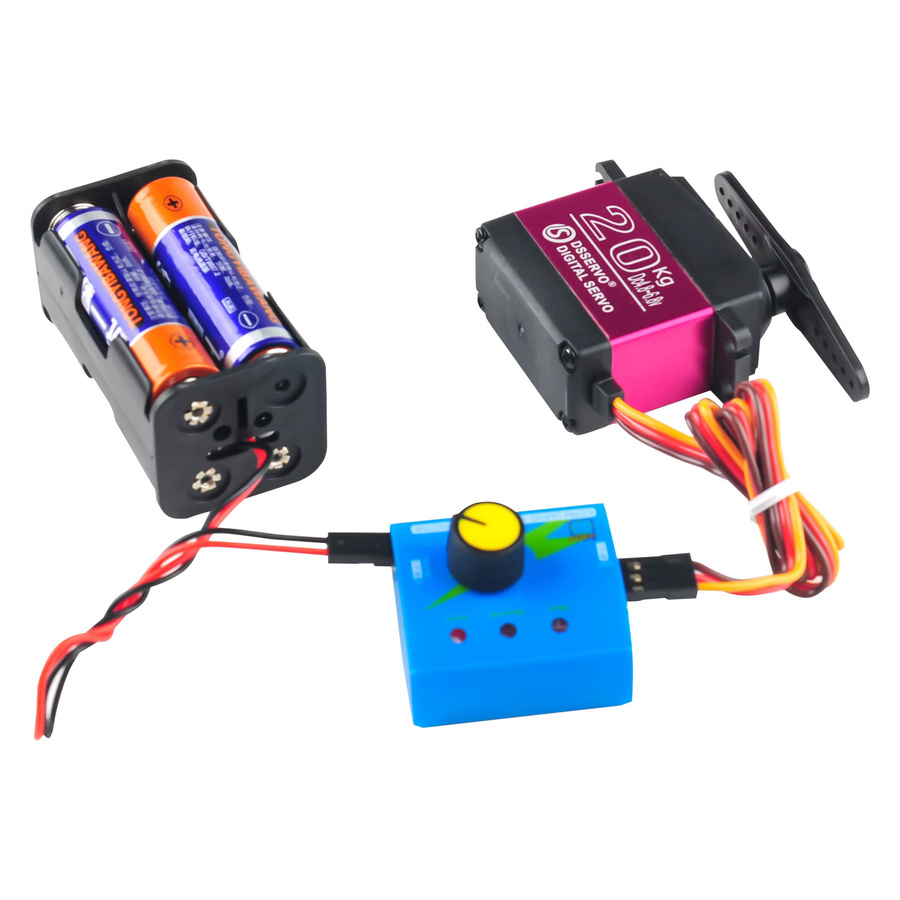 wishiot DS3218 MG Digital Servo mit Tester und Batteriebox, Hochdrehmoment-Motoren mit Metallgetriebe, Set / Bundle - Bild 2