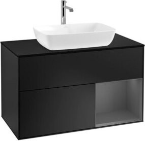 V&B Waschtischunterschrank Finion 100 Wandbeleuchtung in lackierter Ausführung B/T/H: 100 x 50,1 x 50,1 cm - Bild 1