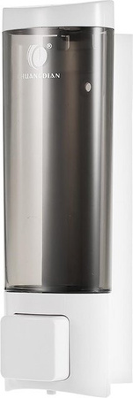 CHUANGDIAN Manueller Wand-Handseifenspender mit Pumpe für flüssiges Shampoo und Duschgel, Weiß