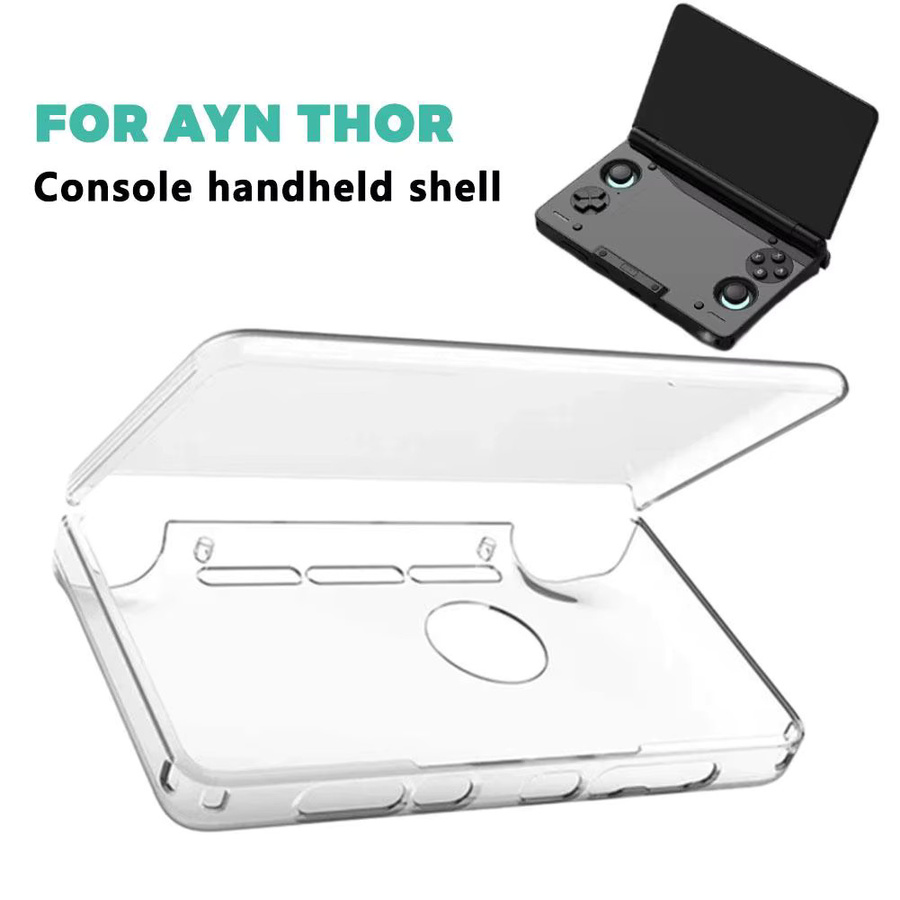 Transparente TPU-Schutzhülle für AYN THOR Dual Screen Flip Game Console inklusive Tasche - Bild 2