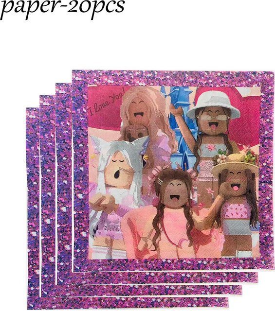 TableJoy Roblox Thema Mitgebselbeutel für Kinder Geburtstagsfeier und Babyparty, Mehrfarbig, 3er Pack - Bild 1
