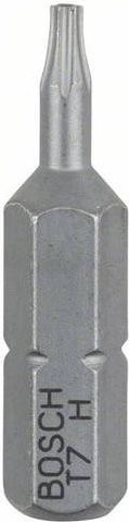 Bosch Sechsrund-Bit TR 7 extra hart C 6.3 in Silber aus Stahl, 2 Stück - Bild 1