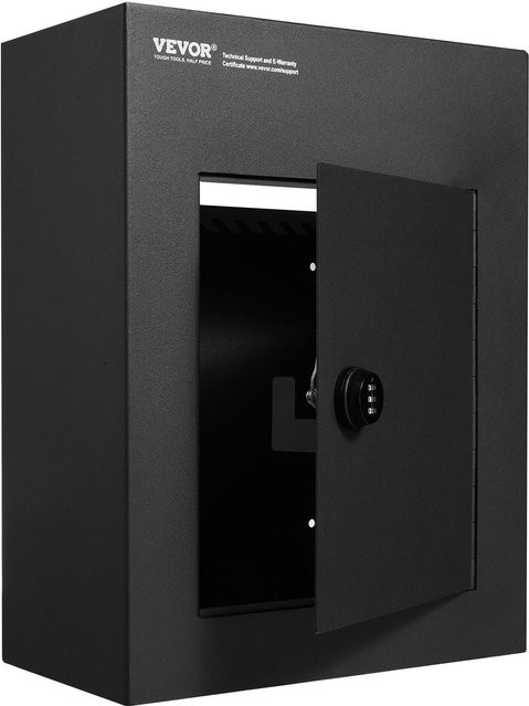 Buying Solutions MB Briefkasten Einwurfbox für die Wand mit Zahlenschloss, Schwarz, B/H/T: 13 x 17 x 7 cm - Bild 1