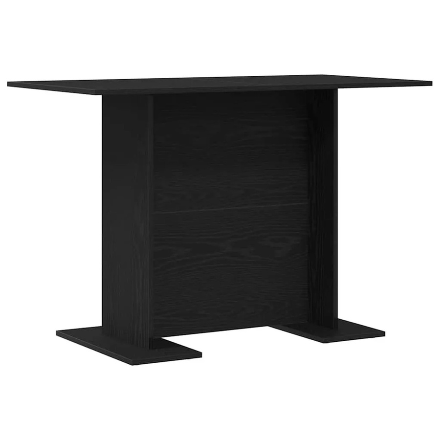 vidaXL Esstisch in Eichen-Optik und Schwarz, moderner rechteckiger Holztisch für Esszimmer und Küche, B/T/H: 110 x 60 x 75 cm - Bild 2