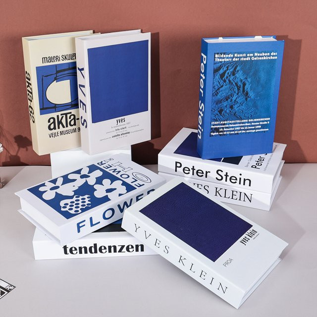 KLEIN Style Deko-Bücher Vintage Softcover-Buchbox als Luxus-Wohnzimmerdekoration und Ornament für Café, Club oder Hotel - Bild 1