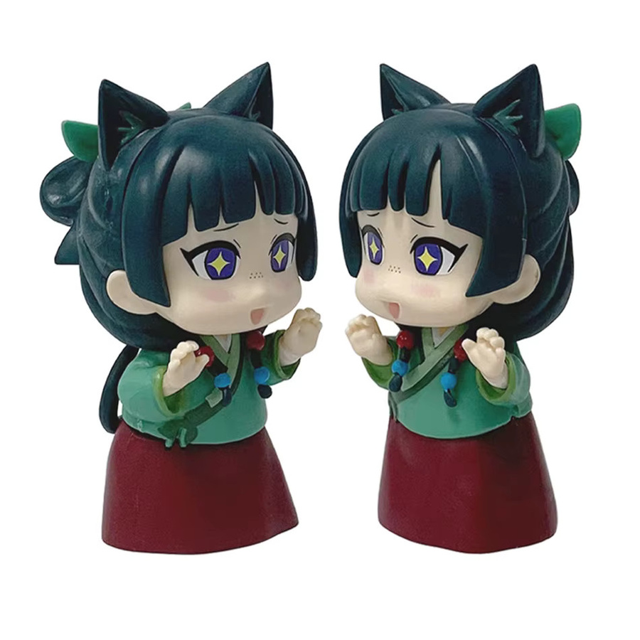 Anime The Apothecary Diaries Maomao Actionfigur Q-Version aus PVC in Schwarz und Multicolor als Kawaii Dekoration und Spielzeug - Bild 4