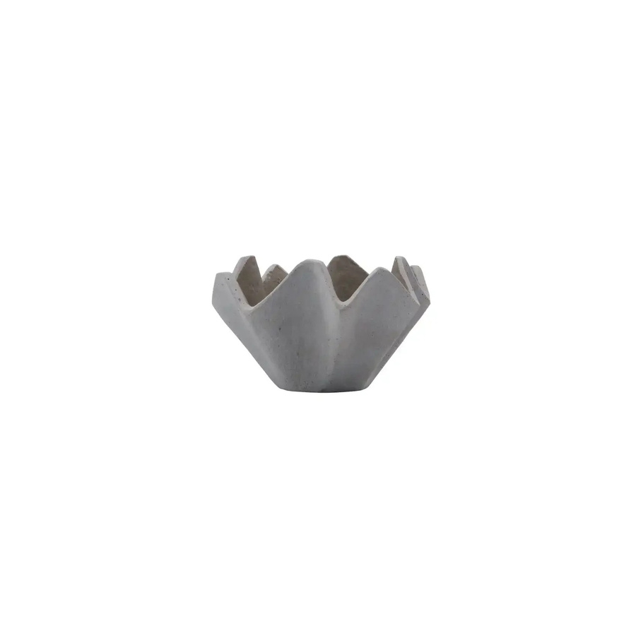 House Doctor Teelichthalter Vaso in Grau aus Stein und Polyresin, Höhe: 17 cm - Bild 1